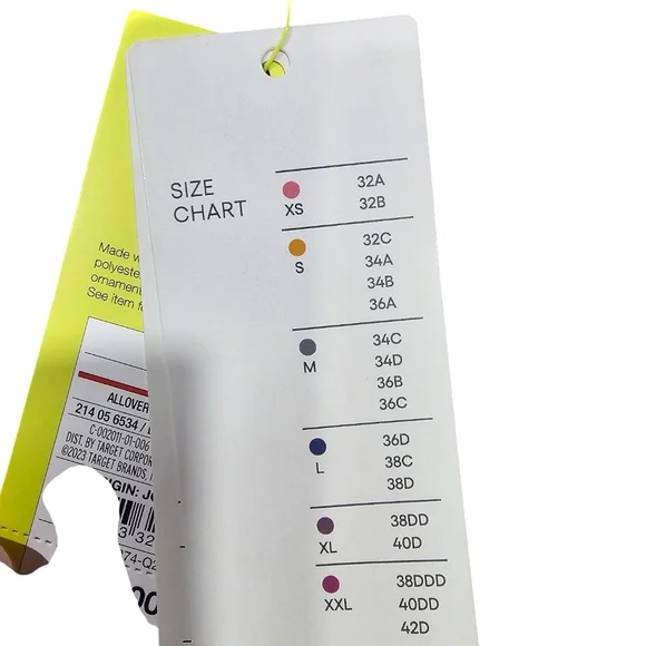 NWT Expresso  All Over Cami Bra Size‎ Large - Picture 3 of 5